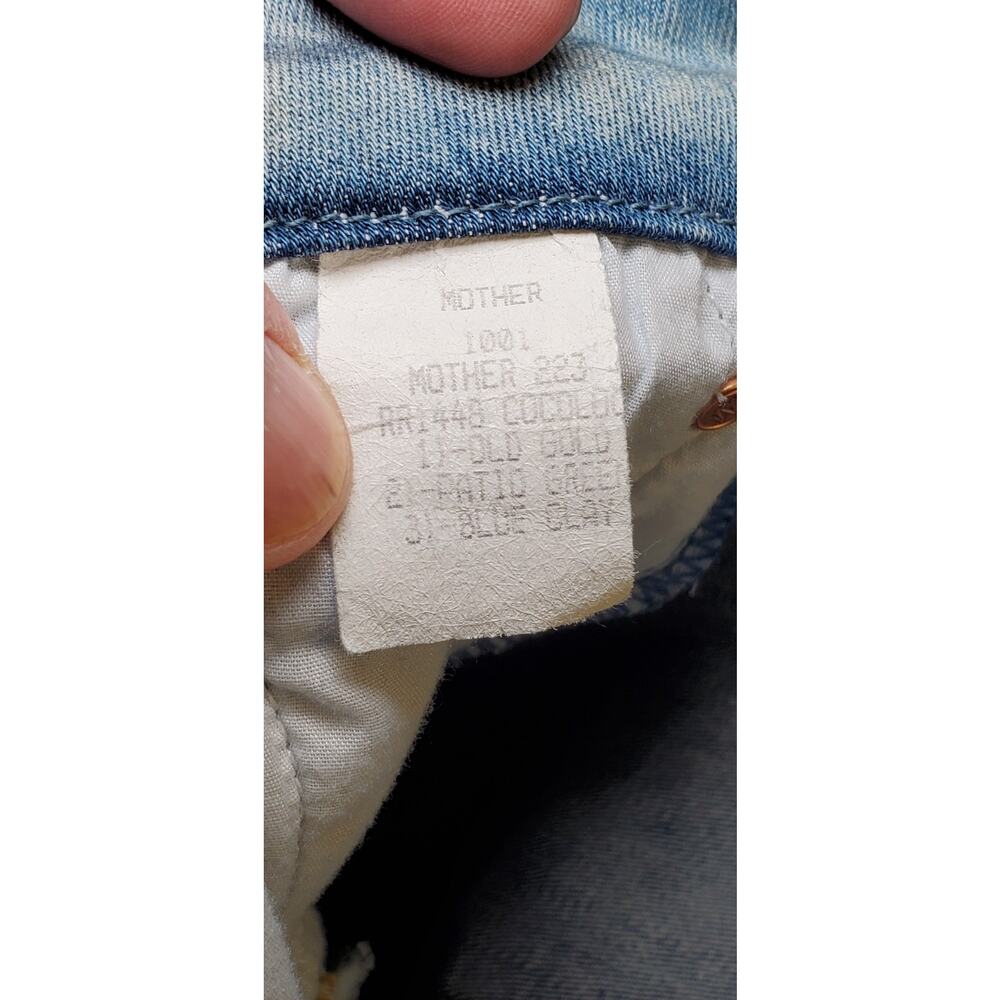 Mother Women Skinny Size 26 Blue Jeans Button Mid Rise Modern C33-12 - Picture 6 of 10
